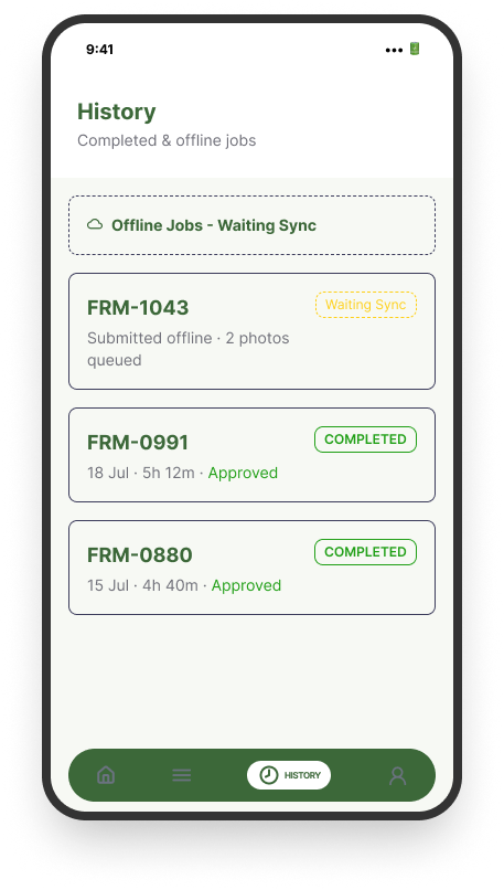 Activity Recording Screen